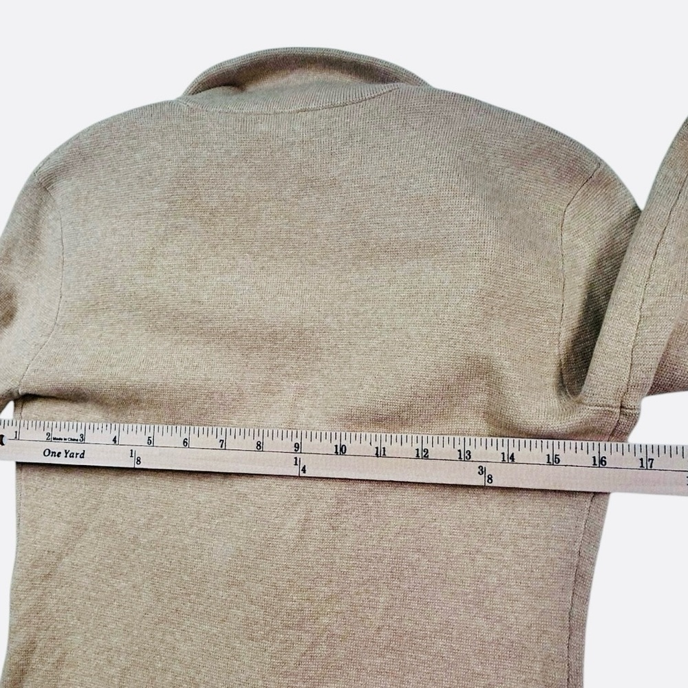 J.Crew Mercantile Tan Knit Blazer Jacket Women’s XXS  Button Front 100% cotton - Picture 10 of 13